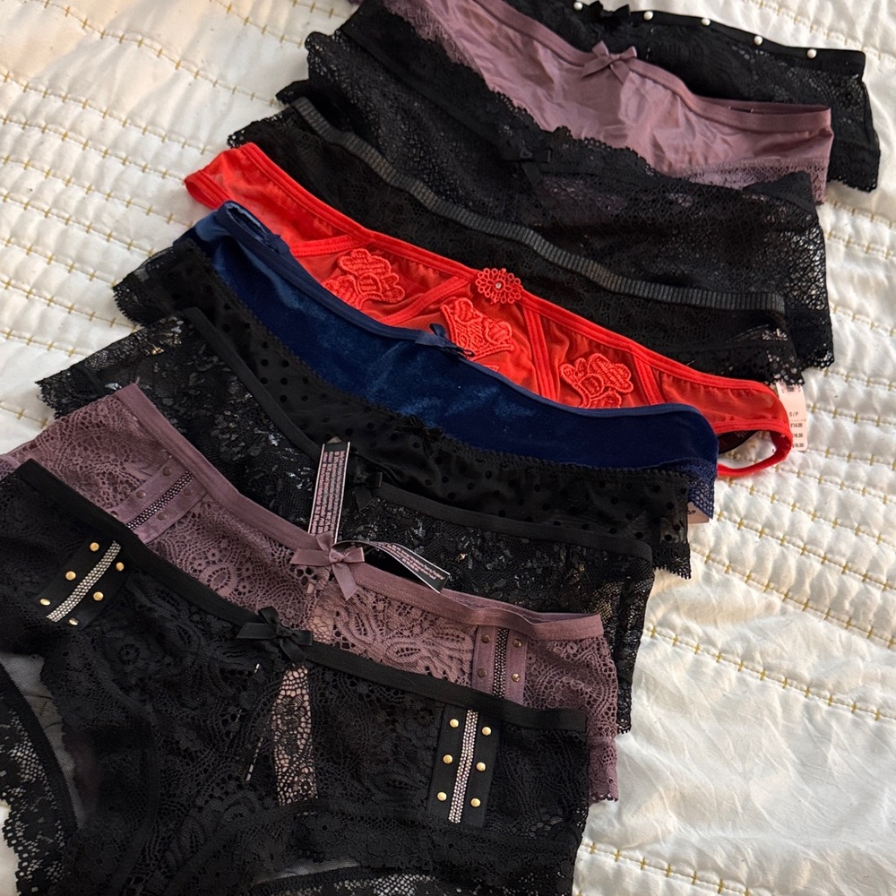 Victoria’s Secret MYSTERY Bundle - two panties thong or cheeky - SMALL - NWT - Picture 3 of 8